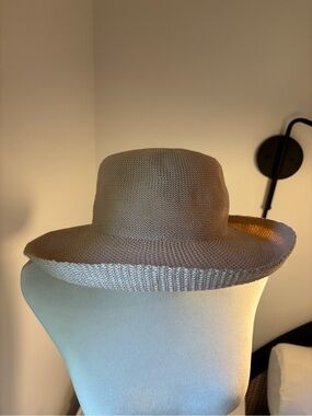 Neutral Straw Sun Hat - Beige Wide Brim Women's Hat